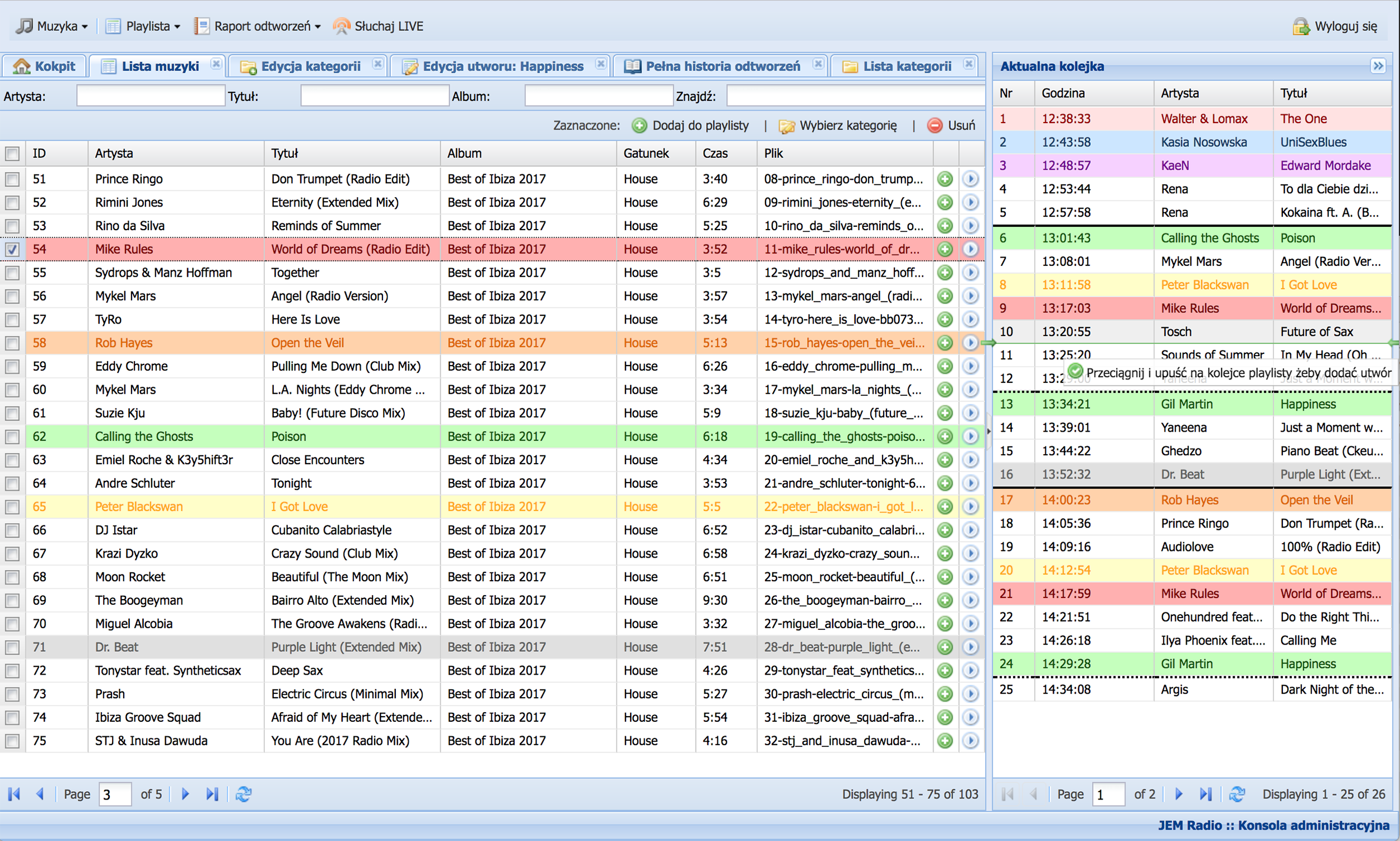 JemRadio - panel administracyjny