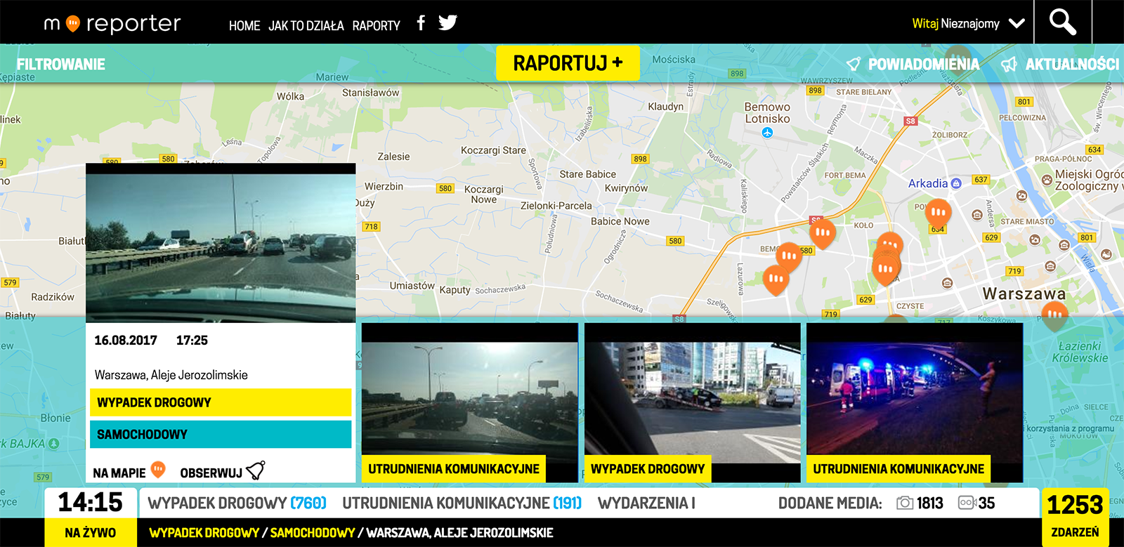 mReporter - strona główna