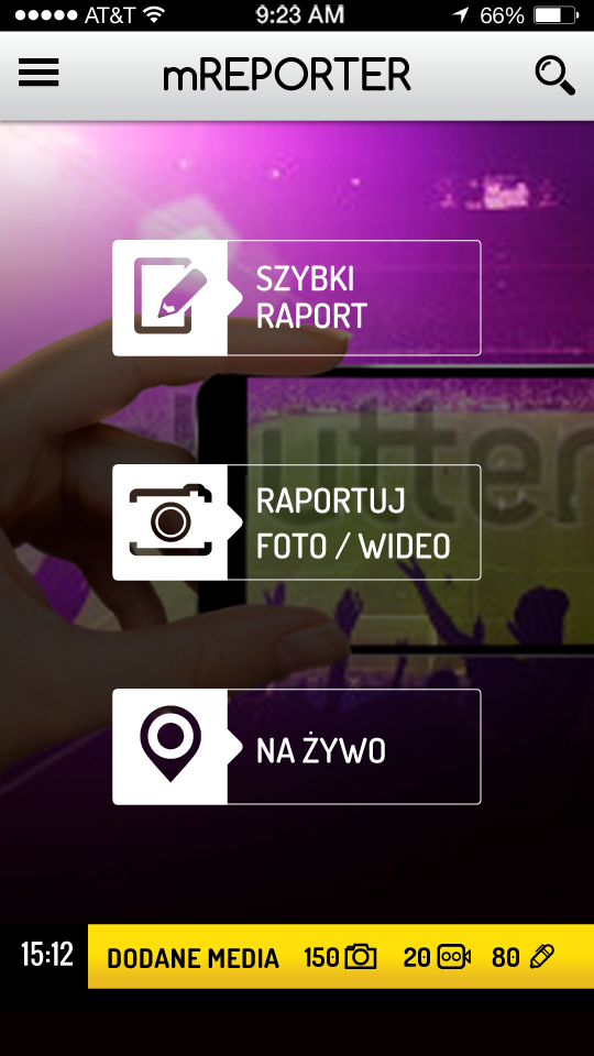 mReporter - aplikacja mobilna